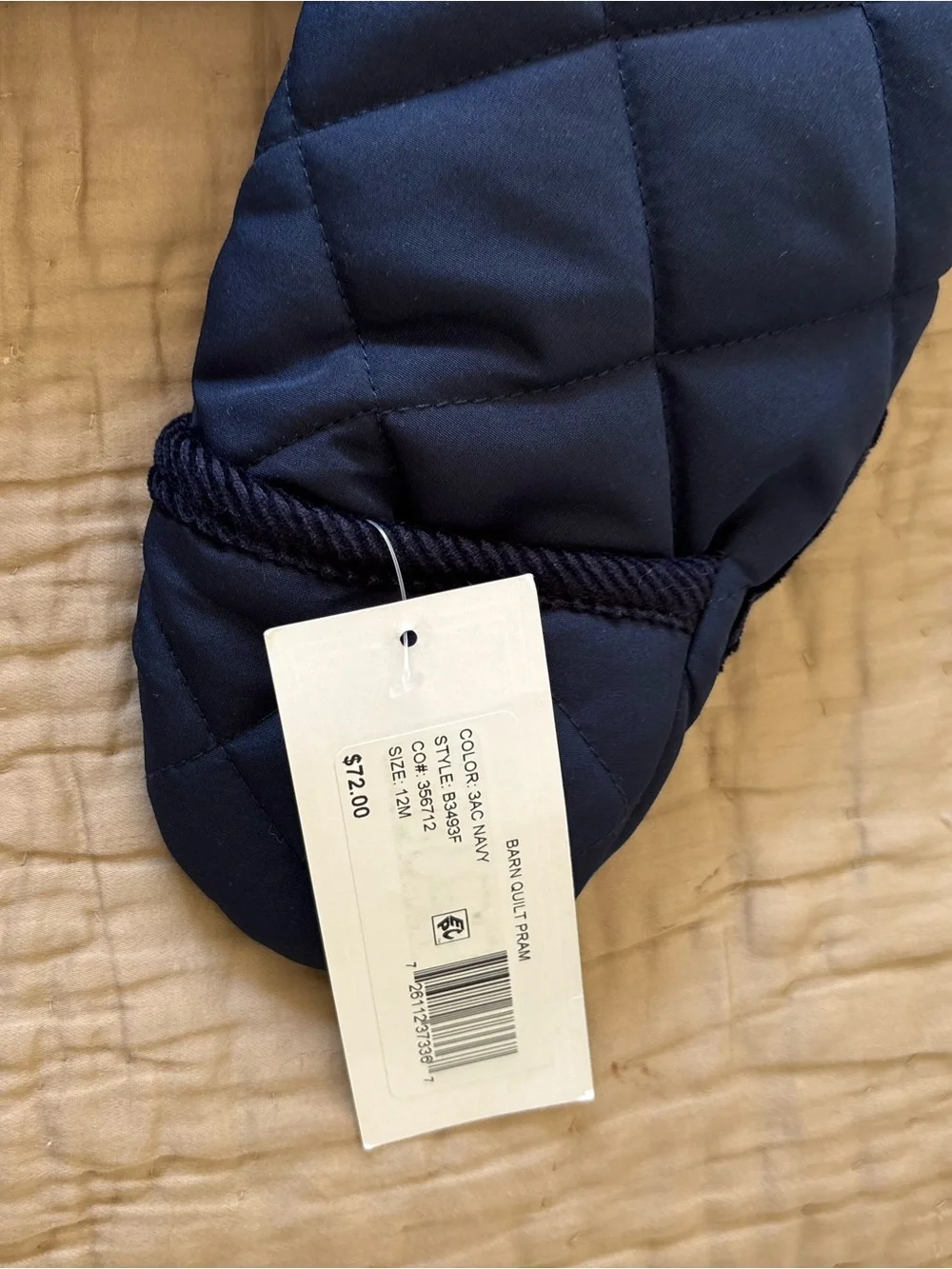Rothschild Navy Quilted Hooded Puffer Snowsuit
